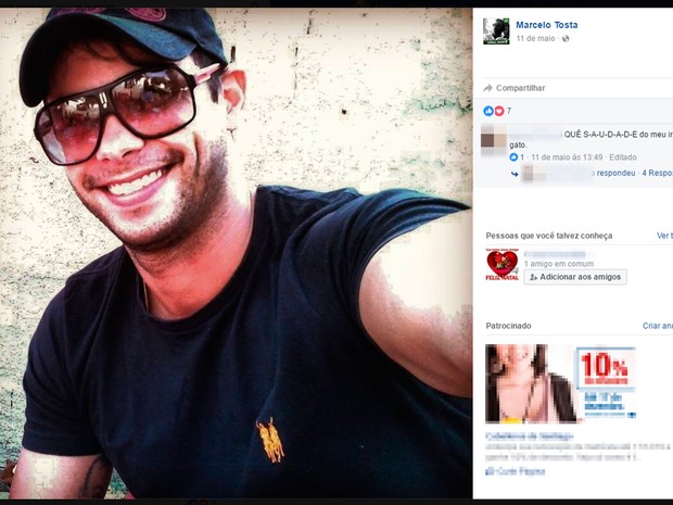 Marcelo Tosta foi morto a tiros dentro de casa de shows em Salvador (Foto: Reprodução/Facebook)