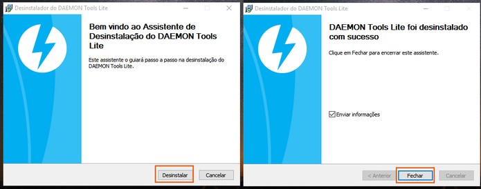 Aguarde o fim do processo de desinstalação do Daemon Tools (Foto: Reprodução/Barbara Mannara)