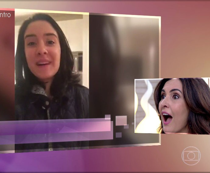 De Nova York, Laura avisa que está com saudade da mãezona (Foto: TV Globo)