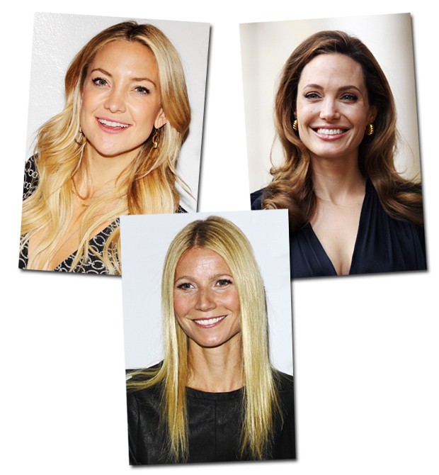 cabelos Kate Hudson, Angelina Jolie, Gwyneth (Foto:  )