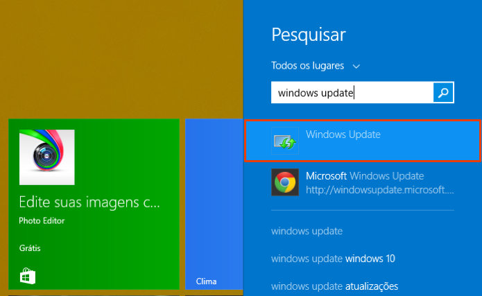 Acesse o Windows Update (Foto: Reprodução/Paulo Alves)