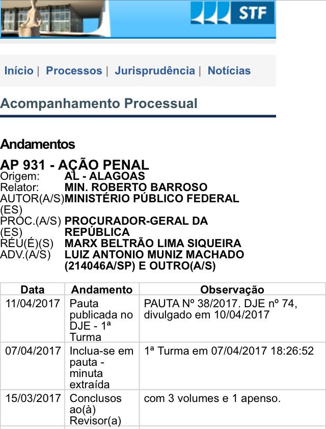 Marx Beltrão é réu em ação penal do Supremo Tribunal Federal (Foto: Reprodução)