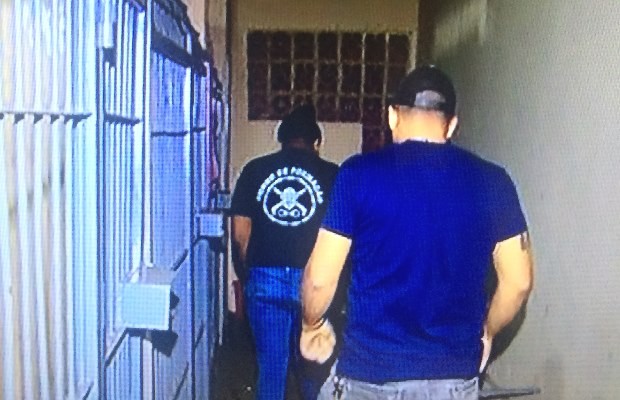 Vigilantes estão presos em Rio Verde, Goiás (Foto: Reprodução/ TV Anhanguera)