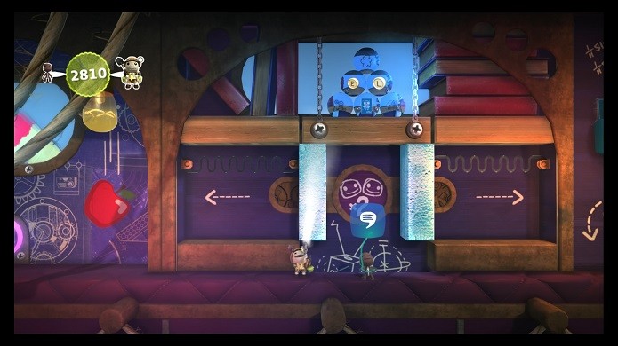 LittleBigPlanet conta com um sistema de criação muito mais rico (Foto: Reprodução/Victor Teixeira)
