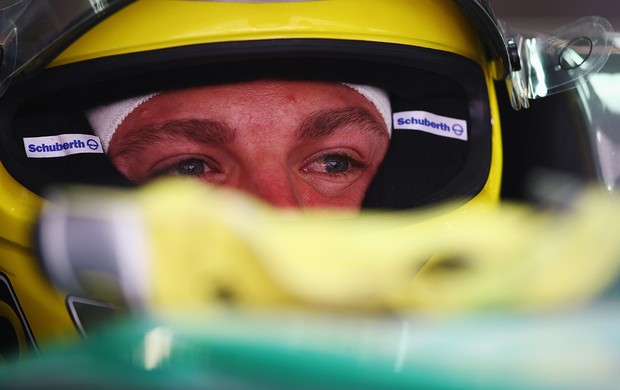 Nico Rosberg, da Mercedes, no treino livre para GP da China (Foto: Getty Images)