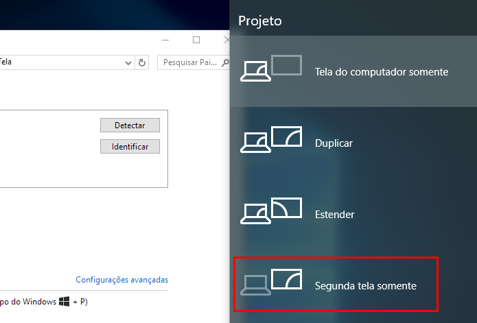 Use somente o segundo monitor (Foto: Reprodução/Paulo Alves)