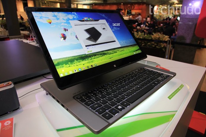 Notebook Aspire R7, da Acer (Foto: Larissa Ferrari/TechTudo) Notebook Aspire R7, da Acer (Foto: Larissa Ferrari/TechTudo)