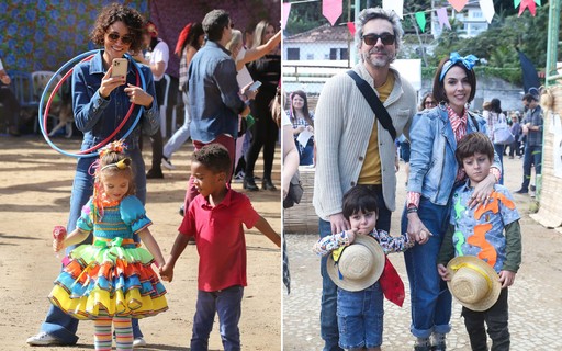 Famosos Levam Os Filhos A Festas Juninas No Rio De Janeiro Veja Alguns