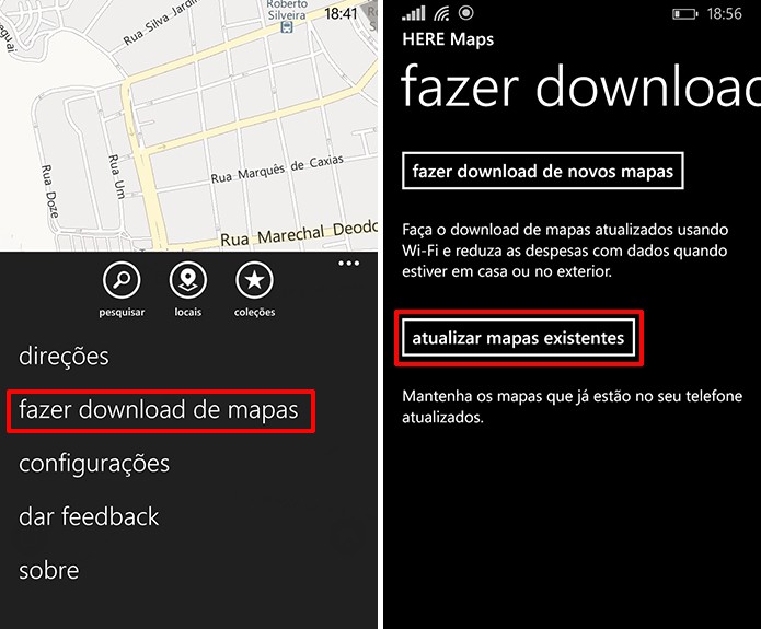 Nokia Here Maps deve ter mapas atualizados para aplicar mudanças em trajetos como ruas interditadas (Foto: Reprodução/Elson de Souza)