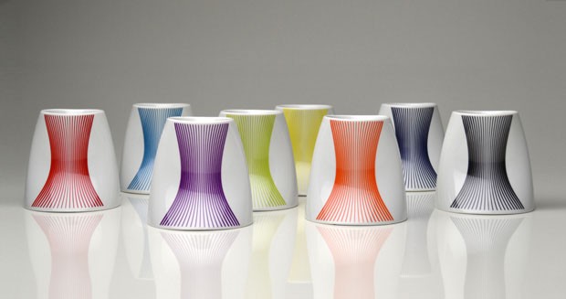 Vasos Optico Colors, por Luiz Pellanda e Aleverson Ecker para Holaria (Foto: divulgação) Vasos Optico Colors, por Luiz Pellanda e Aleverson Ecker para Holaria (Foto: divulgação)
