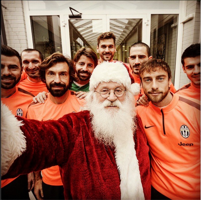 Papai Noel selfie Juventus
