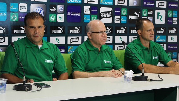 Harlei, Sérgio Rassi e Wagner Lopes - Goiás (Foto: Fernando Vasconcelos / Globoesporte.com)