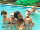 Luana Piovani mostra família na piscina: 'Como são boas essas férias' 