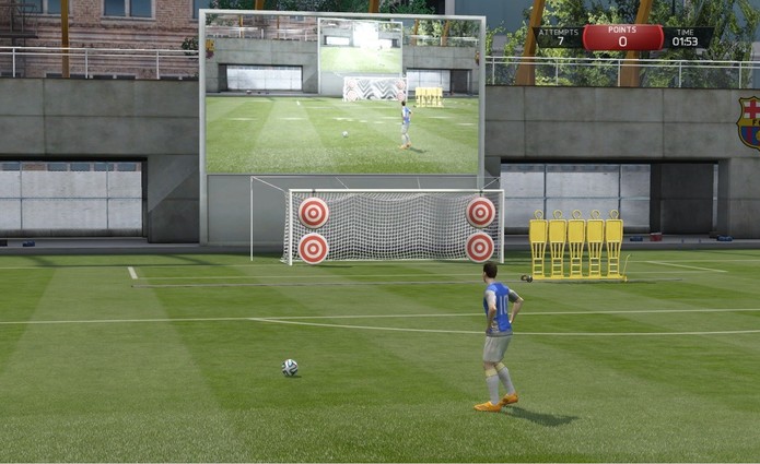 Jogos de Habilidade de Fifa 15 também sofrem com a falta de melhorias (Foto: Reprodução / Diego Borges) Jogos de Habilidade de Fifa 15 também sofrem com a falta de melhorias (Foto: Reprodução / Diego Borges)
