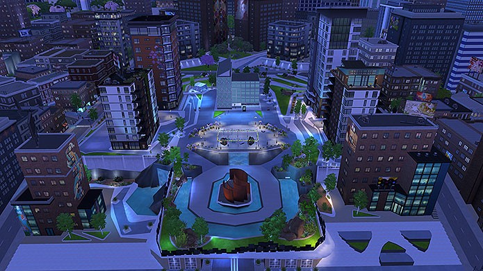 Distrito da Moda em San Myshuno (Foto: Reprodução/Tais Carvalho)