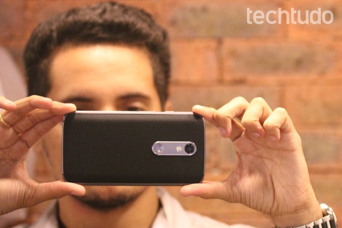 Câmera do Moto X Force tem resolução de 21 megapixels (Foto: Lucas Mendes/TechTudo) Câmera do Moto X Force tem resolução de 21 megapixels (Foto: Lucas Mendes/TechTudo)