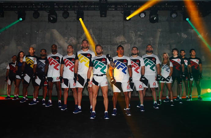 Kit de uniformes da Reebok para UFC (Foto: Getty Images) Kit de uniformes da Reebok para UFC (Foto: Getty Images)