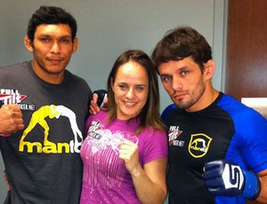 Rodrigo Damm, Carina Damm e Luis Sapo mma (Foto: Reprodução/Facebook)