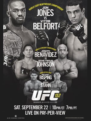 poster do UFC 152 com Jon Jones x Vitor Belfort na luta principal (Foto: Divulgação)