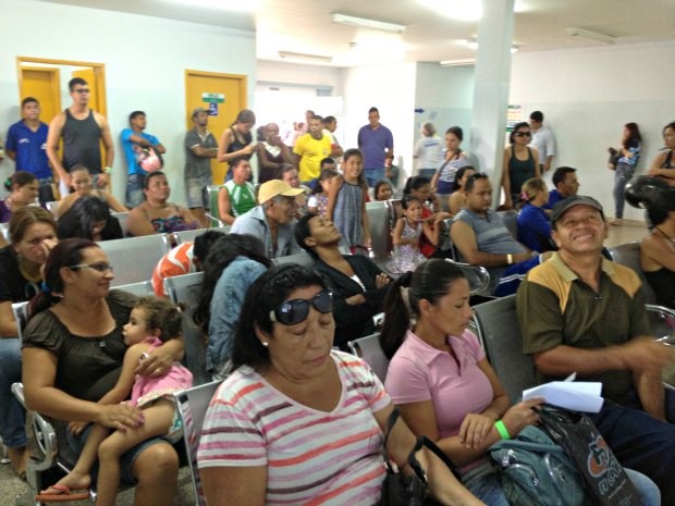 Sala de espera da UPA da Zona Sul em Porto Velho (Foto: Ivanete Damasceno / G1)