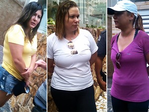 Mulheres foram detidas pela polícia em Santos (Foto: G1)