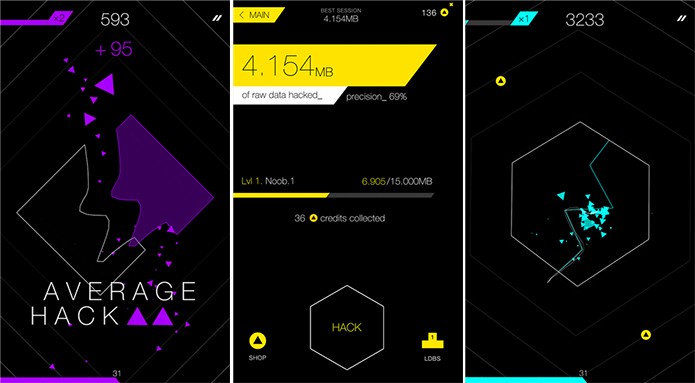 Cut and Hack é um game de repetição que exige precisão e velocidade ao usuário (Foto: Divulgação/Windows Phone Store)