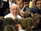 Francisco reconhece diante de estudantes que não queria ser Papa Francisco reconhece diante de estudantes que não queria ser Papa