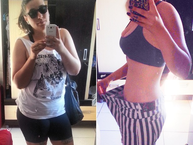 Com 111 kg, Hallini não conseguia andar nem dois quarteirões sem se sentir ofegante; hoje, vai à academia 5 vezes por semana (Foto: Hallini Rotondo/Arquivo pessoal) Com 111 kg, Hallini não conseguia andar nem dois quarteirões sem se sentir ofegante; hoje, vai à academia 5 vezes por semana (Foto: Hallini Rotondo/Arquivo pessoal)