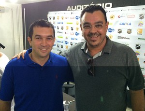 Alan Oliveira - diretor de marketing do ABC e Marcelo Abdon - vice-presidente de marketing do ABC (Foto: Jocaff Souza/GloboEsporte.com)