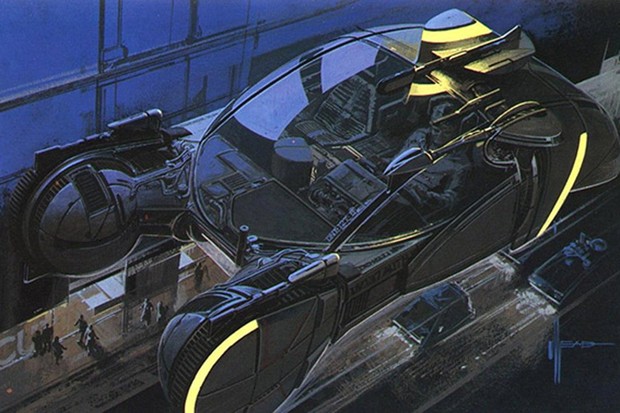 Ilustração exibe o spinner de Syd Mead em detalhes (Foto: Syd Mead/Reprodução) Ilustração exibe o spinner de Syd Mead em detalhes (Foto: Syd Mead/Reprodução)