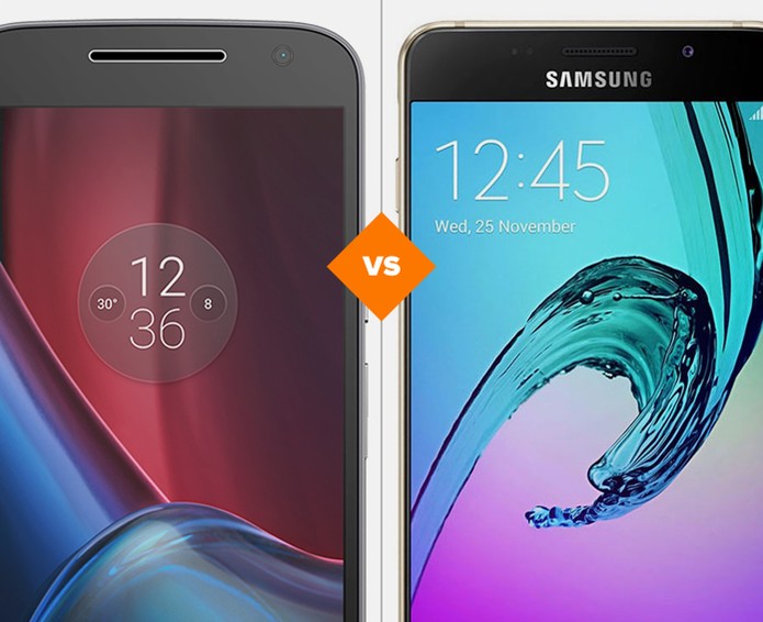 Moto G 4 Plus ou Galaxy A7 2016: analise preço e especificações dos celulares (Foto: Arte/TechTudo) Moto G 4 Plus ou Galaxy A7 2016: analise preço e especificações dos celulares (Foto: Arte/TechTudo)