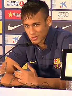 AO VIVO: 'Me segurei para não chorar', diz Neymar no Barcelona (Reprodução)