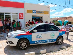 Tentativa de assalto aconteceu em Paraú, na região Oeste do RN (Foto: Marcelino Neto/O Câmera)