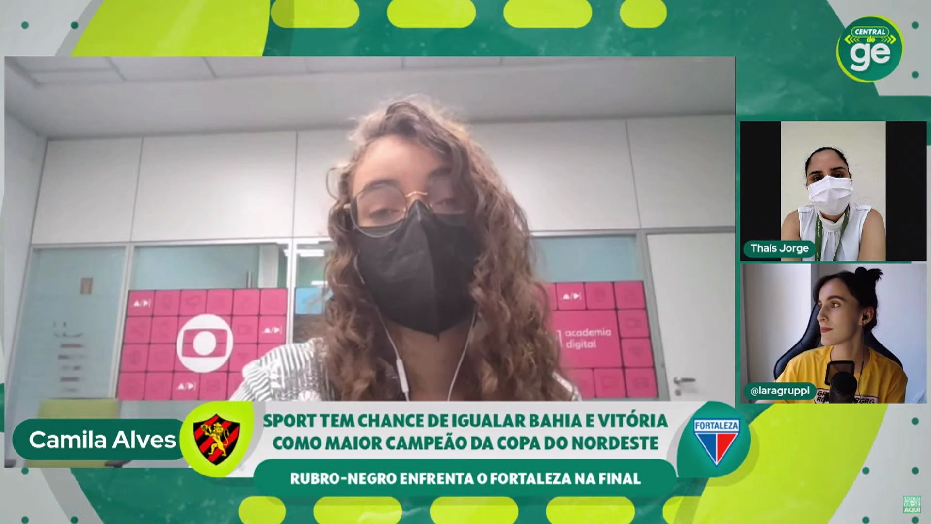Informações do Sport na live do ge sport ge
