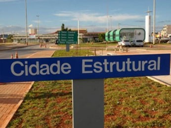 Acesso à Estrutural, no Distrito Federal (Foto: Brito/Agência Brasília)