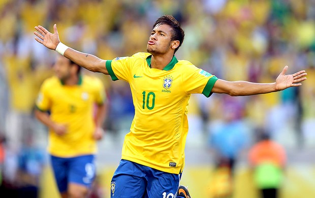 Neymar comemoração gol Brasil México (Foto: Jefferson Bernardes / Vipcomm)