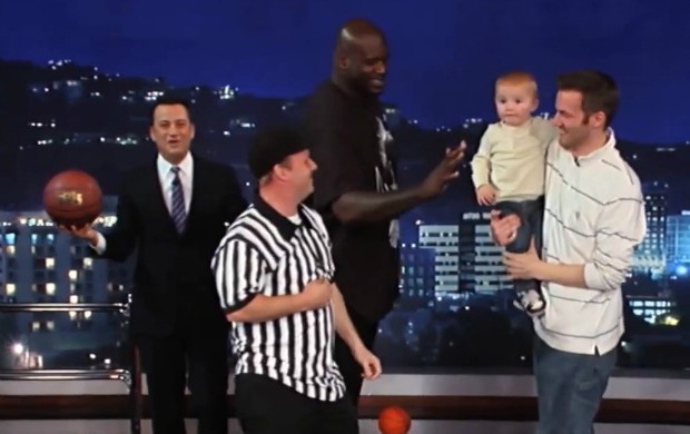 Shaquille O&#39;Neal bebê desafio basquete (Foto: Reprodução / YouTube)