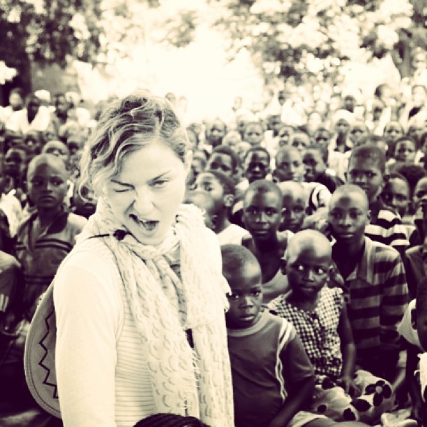 Madonna no Malauí (Foto: Instagram)
