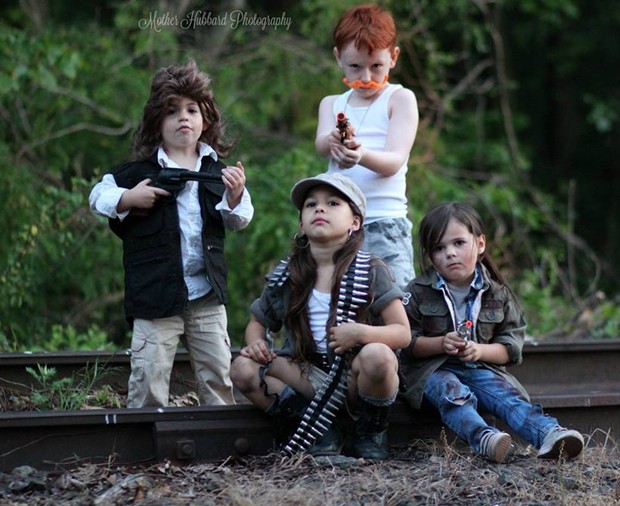 Fotógrafa Hannah Hubbard colocou crianças em ensaio inspirado em 'The Walking Dead' (Foto: Hannah Hubbard)