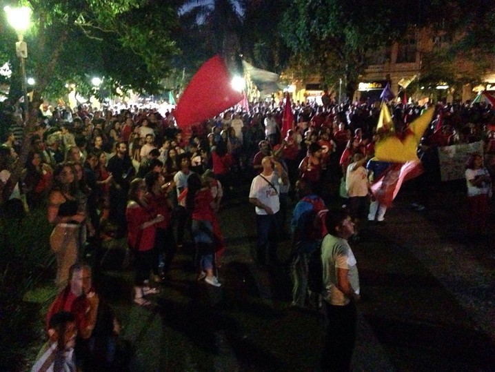 santa maria, Dilma, protesto, RS