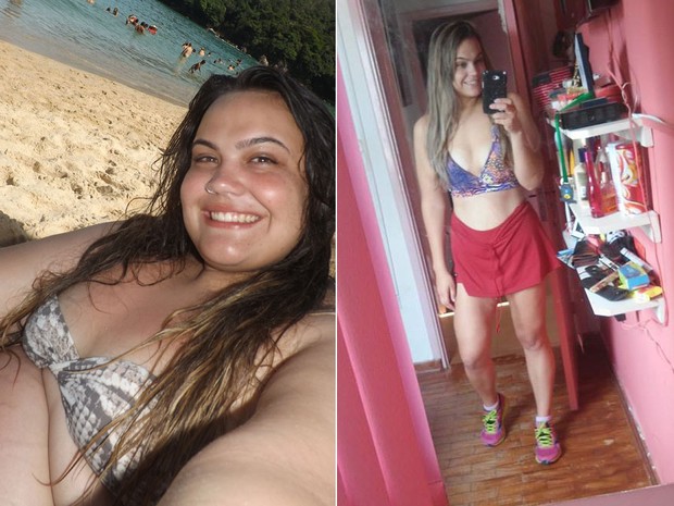 Camila Matos emagreceu mais de 30 kg e agora se prepara para fazer faculdade de nutrição (Foto: Arquivo pessoal/Camila Machado Matos)