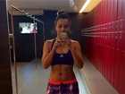 Thaíssa Carvalho mostra abdômen em forma antes de malhar: 'Sofrimento'