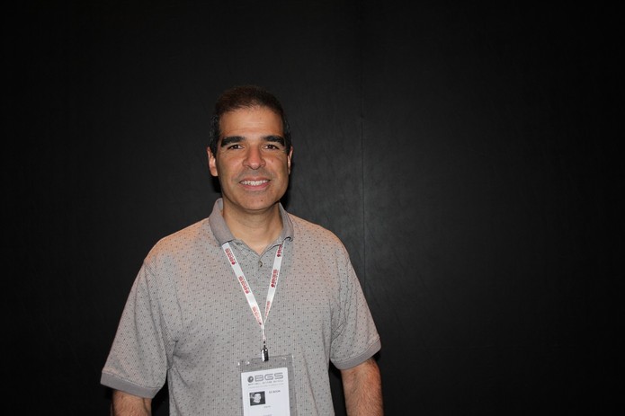 Ed Boon conversou com o TechTudo na BGS 2014 sobre o começo da franquia Mortal Kombat (Foto: Diego Borges/ TechTudo)