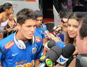 Patito Rodriguez, Santos (Foto: Lincoln Chaves / globoesporte.com)