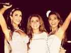 Juliana Paes posta foto antiga com Ivete Sangalo e Giovanna Antonelli