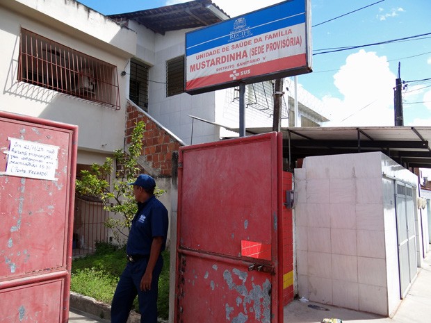 USF da Mustardinha, no Recife, funciona em uma sede provisória há aproximadamente oito anos. (Foto: Katherine Coutinho / G1)