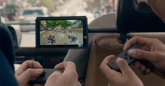 Switch permite jogar com os amigos mesmo em seu modo portátil (Foto: Divulgação/Nintendo)
