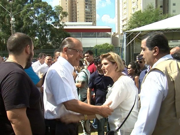 Governador esteve em Jundiaí nesta quarta-feira (20) (Foto: Reprodução/TV TEM)
