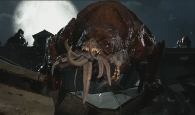 Cena do vídeo de gameplay de 'Gears of War 4' na conferência da Microsoft na E3 2015 (Foto: Reprodução)