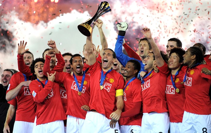 Manchester United campeão Mundial de Clubes 2008 (Foto: Getty Images)